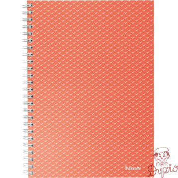 Kołonotatnik Colour`Breeze A5 w kratkę koralowy 628468 ESSELTE