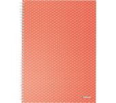 Kołonotatnik Colour`Breeze A4 w kratkę koralowy 628478 ESSELTE