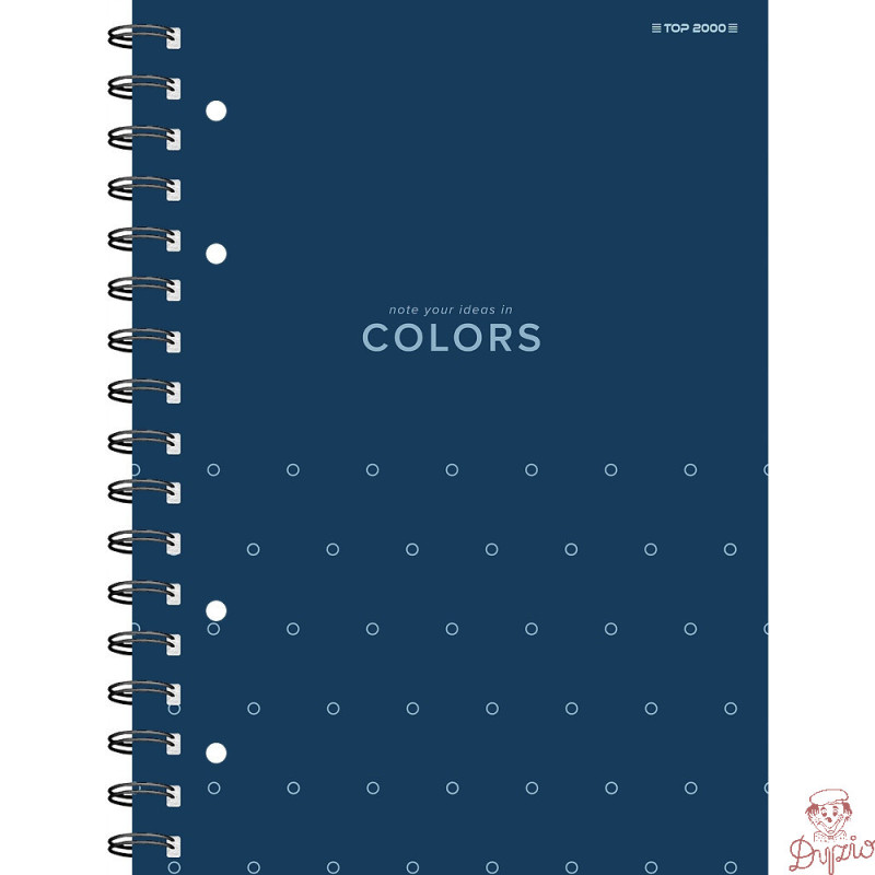 Kołozeszyt A4 100k kratka COLORS 400169230 TOP 2000