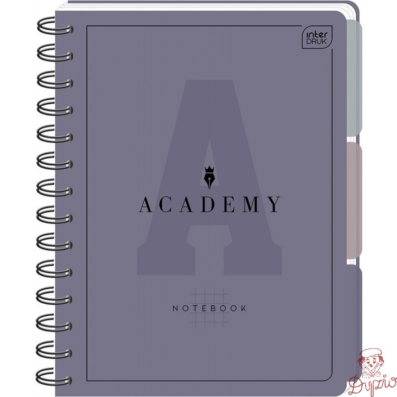 Kołozeszyt A4 100k. kratka 90g przekł PP ACADEMY