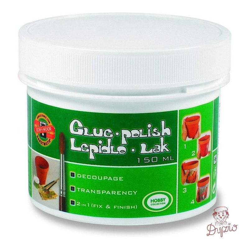 Lakier-klej 150ml do decoupage techniki serwetkowej 150510 KOH-I-NOOR