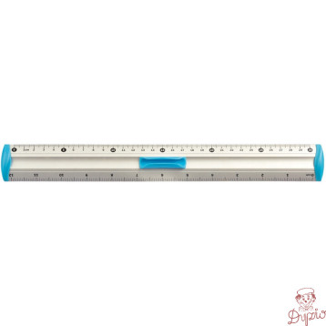 Linijka aluminiowa 30cm uchwyt niebieski BL040-NC TETIS