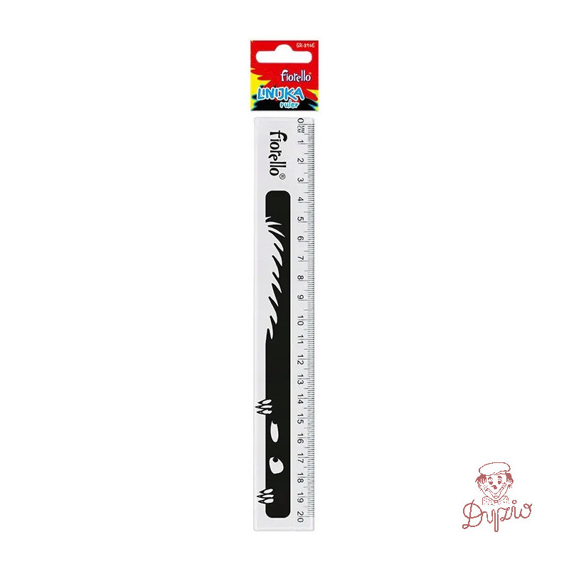 Linijka plastikowa 20cm EXTRA GR-896E FIORELLO