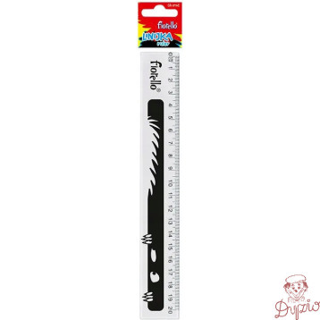 Linijka plastikowa 20cm EXTRA GR-896E FIORELLO