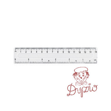 Linijka plastikowa 15cm GR-801 FIORELLO 130-1593