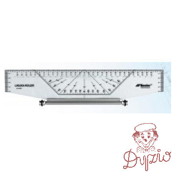 Linijka ROLER profesjonalny 25cm 20603 LENIAR