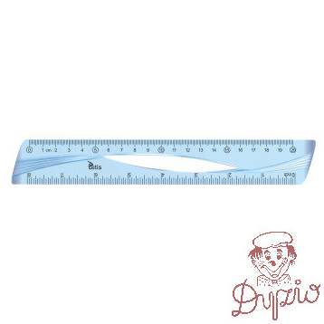 Linijka 20cm NIEBIESKA BL012-B TETIS