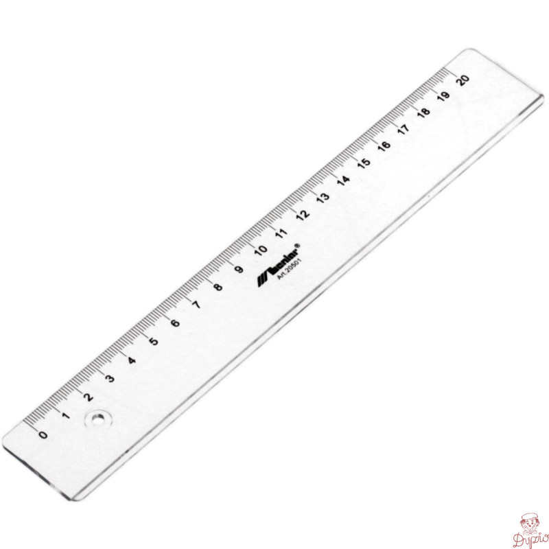 Linijka przezroczysta 20cm 20501 LENIAR