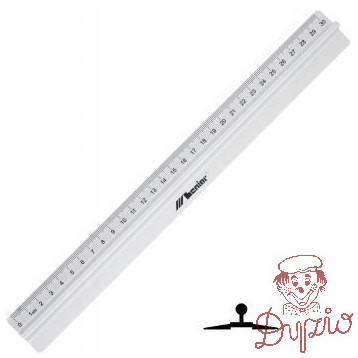 Linijka z uchwytem 20cm 30286 LENIAR