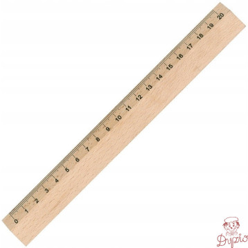 Linijka drewniana 20cm 30061 LENIAR