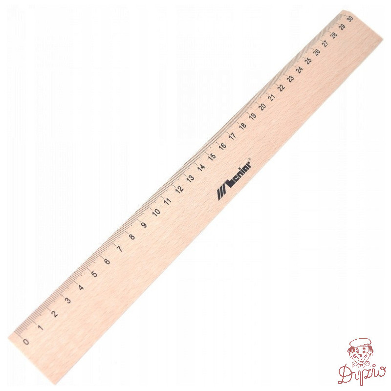 Linijka drewniana 30cm 30062 LENIAR