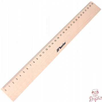 Linijka drewniana 30cm 30062 LENIAR
