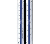 Linijka trójkątna skalówka nr6 20006 1:500,1000 ,1250,1500,2000,2500 LENIAR