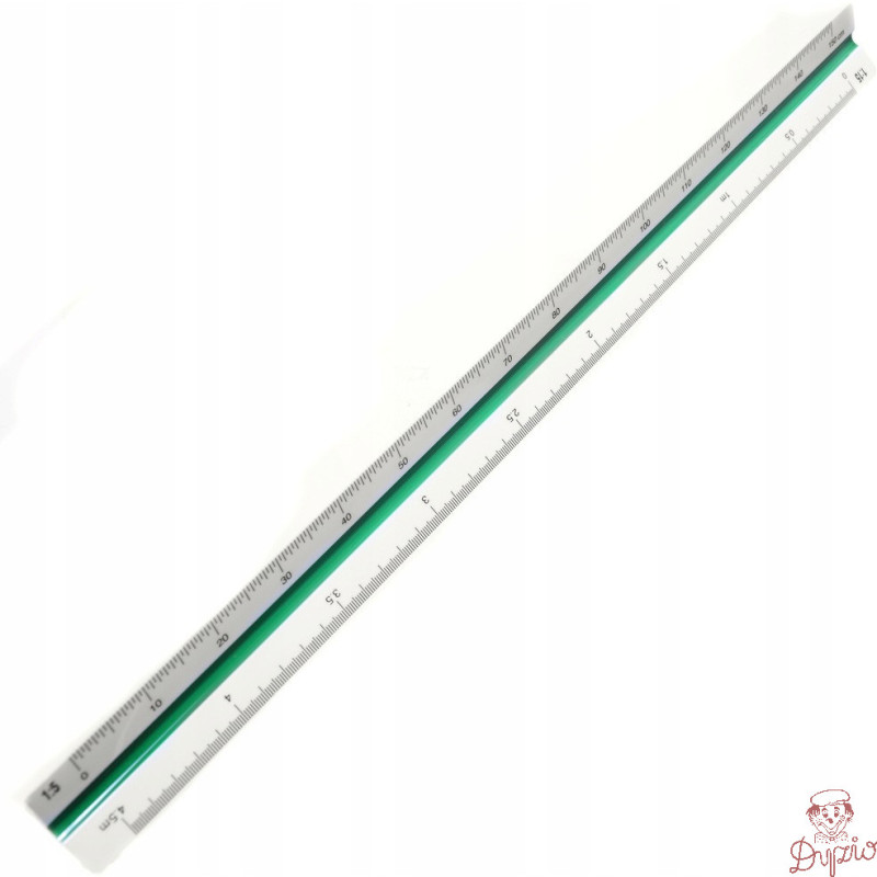 Skalówka plastikowa 30cm MECHANIK 20031 2:1/1:1/2/2.5/5/15 LENIAR