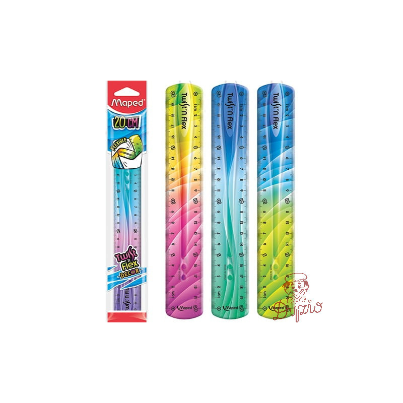 Linijka TWISTN FLEX DECOR niełamliwa 20 cm torebka 279215 MAPED