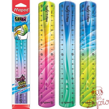 Linijka TWISTN FLEX DECOR niełamliwa 20 cm torebka 279215 MAPED