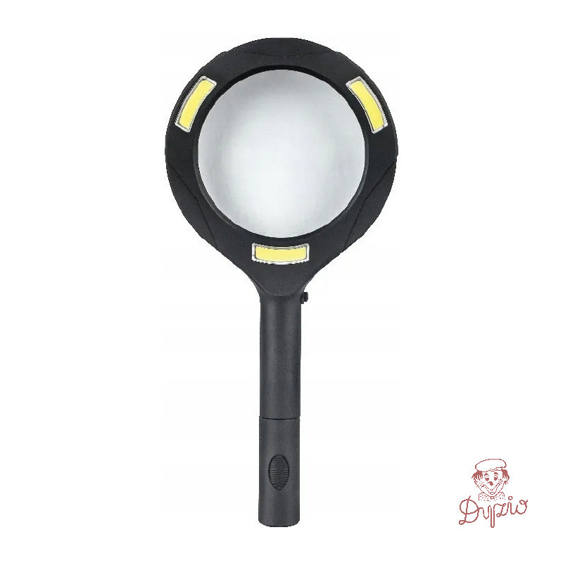 Lupa szklana z podświetleniem LED - szkło powiększające 85mm GR-L01 120-1961 GRAND