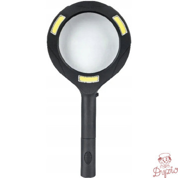 Lupa szklana z podświetleniem LED - szkło powiększające 85mm GR-L01 120-1961 GRAND
