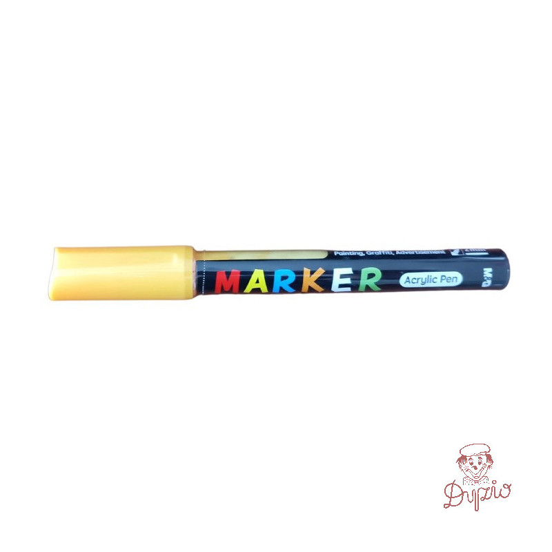 Marker akrylowy 1-2mm jasnożółty MG APL404-15