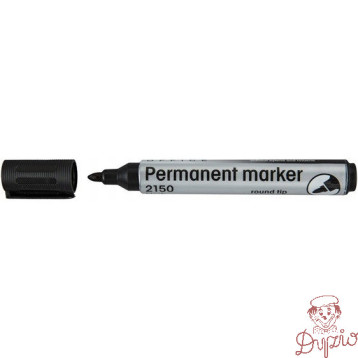 Marker permanentny 2150 czarny okrągła końcówka 110165 LEVIATAN