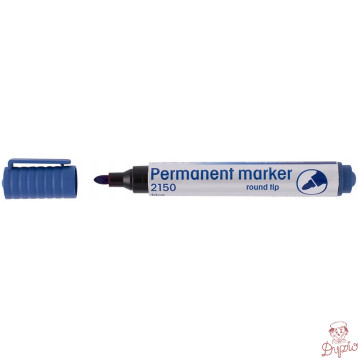 Marker permanentny 2150 niebieski okrągła końcówka 110167 D.RECT