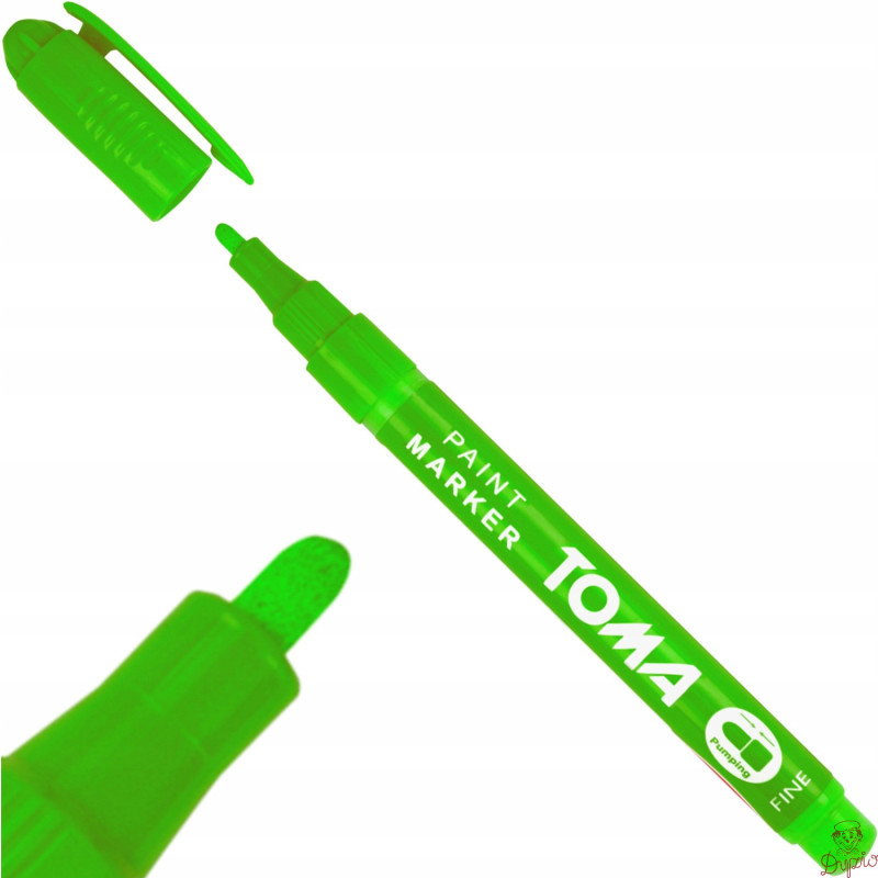 Marker olejowy F jasno zielony 1,5mm TO-441 TOMA