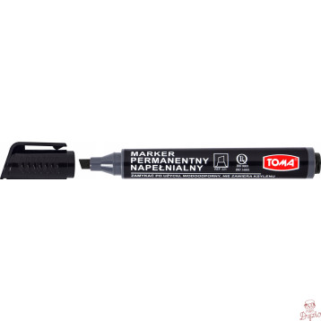Marker permanentny ścięty czarny ARTLINE TO-221 TOMA