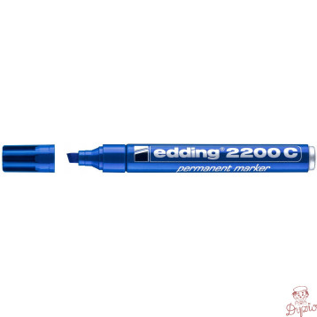 Marker pernamentny 2200/003 ścięty niebieski EDDING