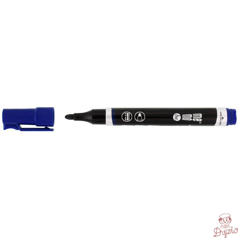 Marker permanentny niebieski okrągła końcówka MM022-03 MEMOBE