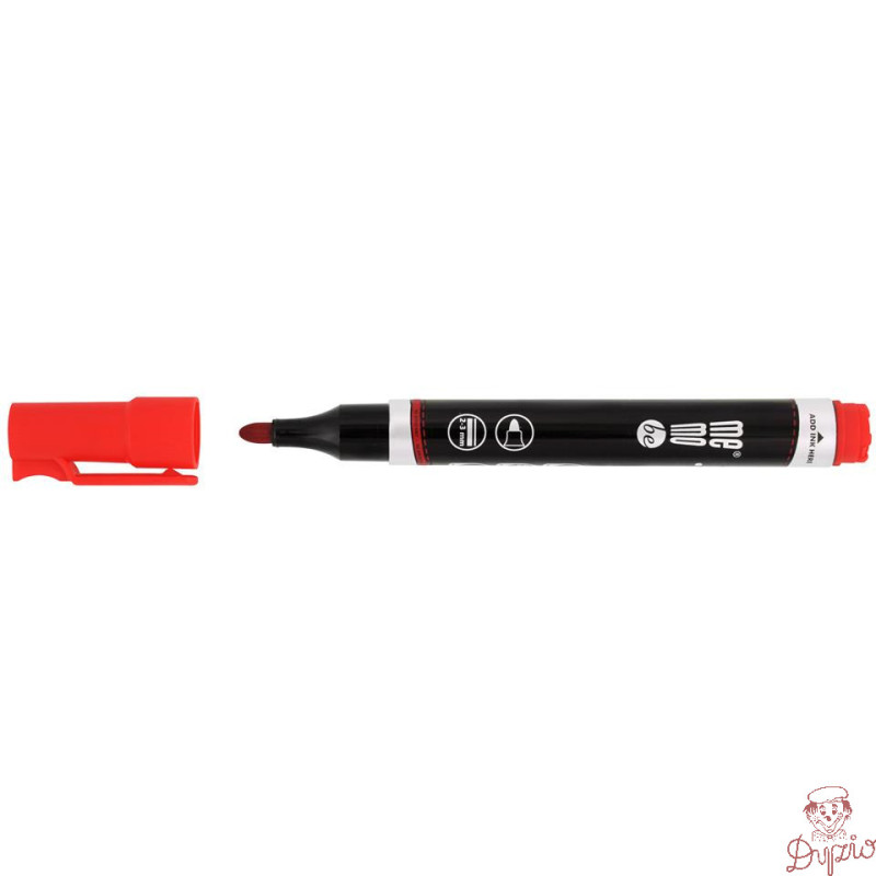 Marker permanentny czerwony okrągła końcówka MM022-05 MEMOBE