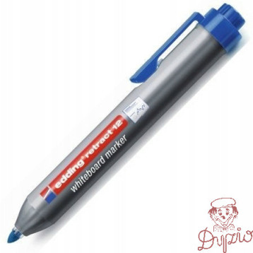 Marker do tablic automatyczny niebieski okrągła końcówka 1.5-3mm Retract 12/003/N EDDING