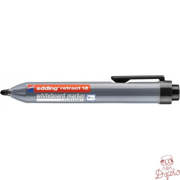 Marker do tablic automatyczny czarny okrągła końcówka 1.5-3mm Retract 12/001/N EDDING