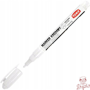 Marker kredowy 1.5mm biały TO-293 TOMA