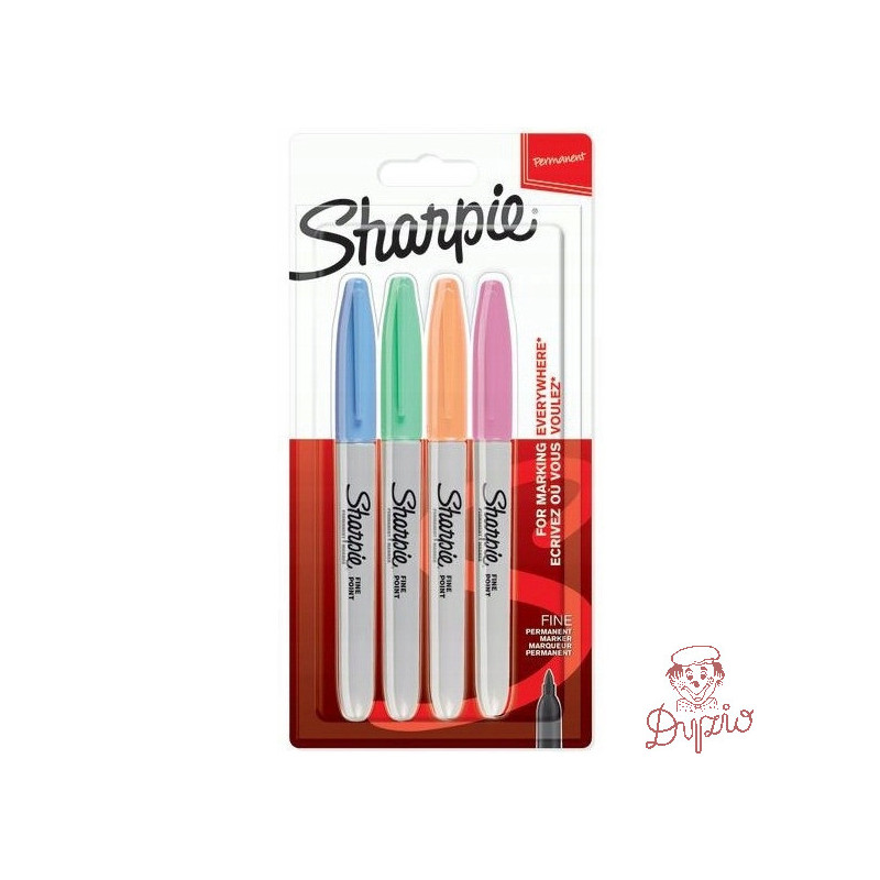 Markery permanentne SHARPIE FINE PASTEL 4kol. 2065402