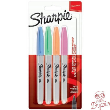 Markery permanentne SHARPIE FINE PASTEL 4kol. 2065402