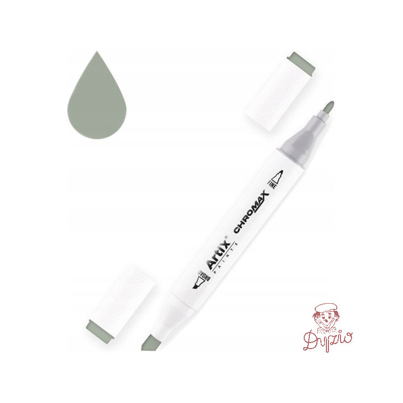 Marker alkoholowy dwustronny SZARY CG4 PP915-112 ARTIX