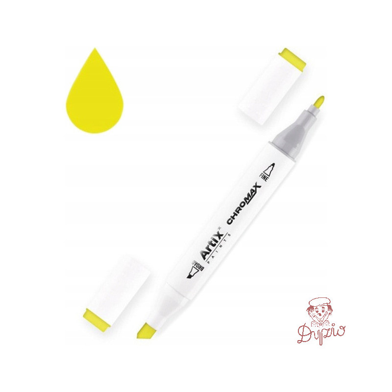 Marker alkoholowy dwustronny FLUORESCENT YELLOW PP915-13 ARTIX