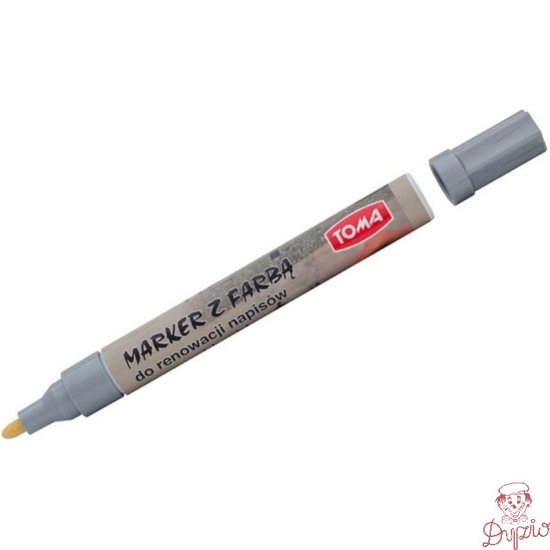 Marker olejowy do nagrobków srebrny 2.3mm TO-448 TOMA