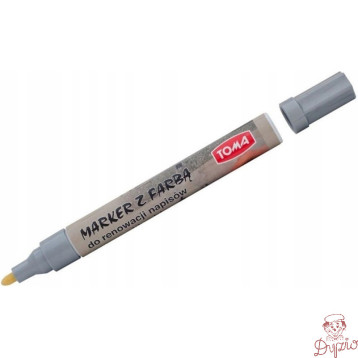 Marker olejowy do nagrobków srebrny 2.3mm TO-448 TOMA