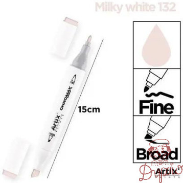 Marker alkoholowy dwustronny MILKY WHITE PP915-19 ARTIX