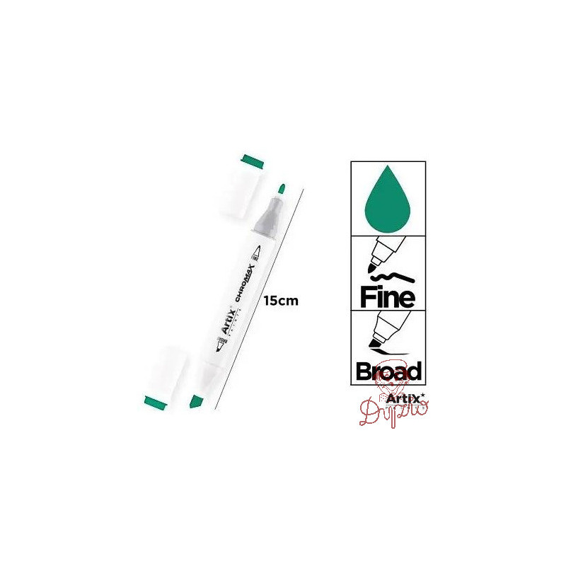Marker alkoholowy dwustronny FOREST GREEN PP915-50 ARTIX