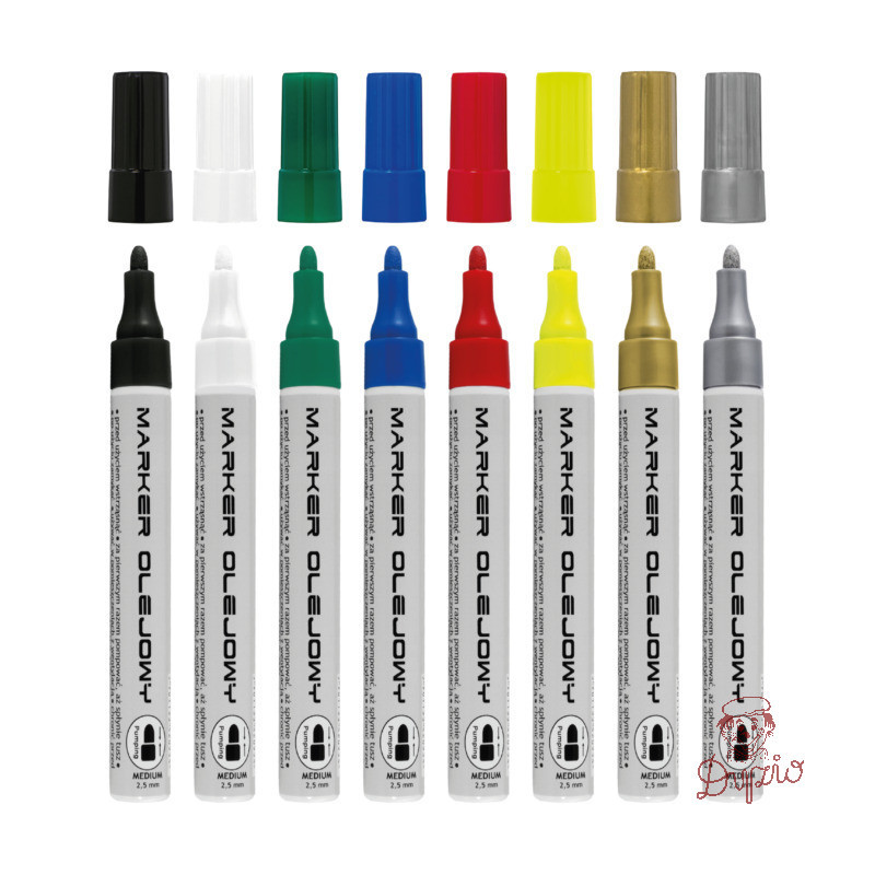 Marker olejowy ECONOMY zielony TO-420 TOMA