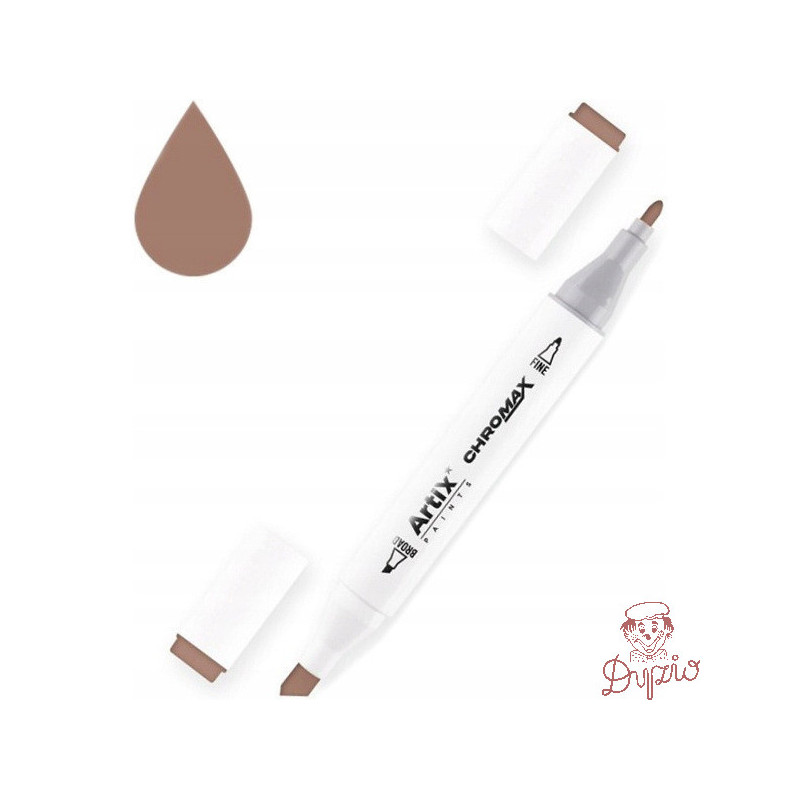 Marker alkoholowy dwustronny BURNT SIENNA PP915-95 ARTIX