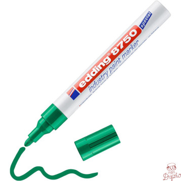 Marker lakierowy przemysłowy 2-4mm zielony okrągła końcówka 8750/004/ZI EDDING