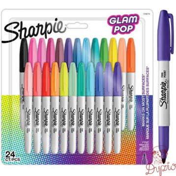 Markery permanentne SHARPIE Glam Pop 24 kolory 2198779