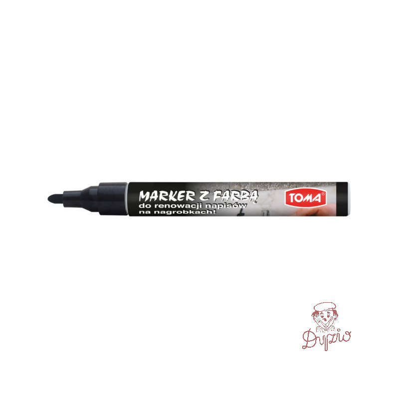 Marker olejowy do nagrobków czarny 2,3mm TO-448 TOMA