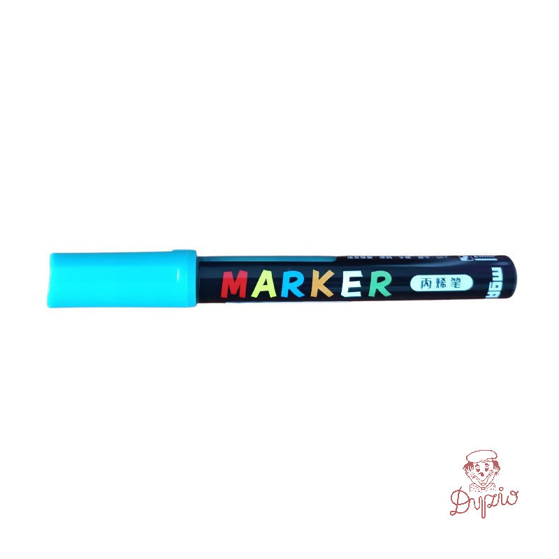 Marker akrylowy 1-2 mm zielony niebieskawy MG ZPLN6570-53