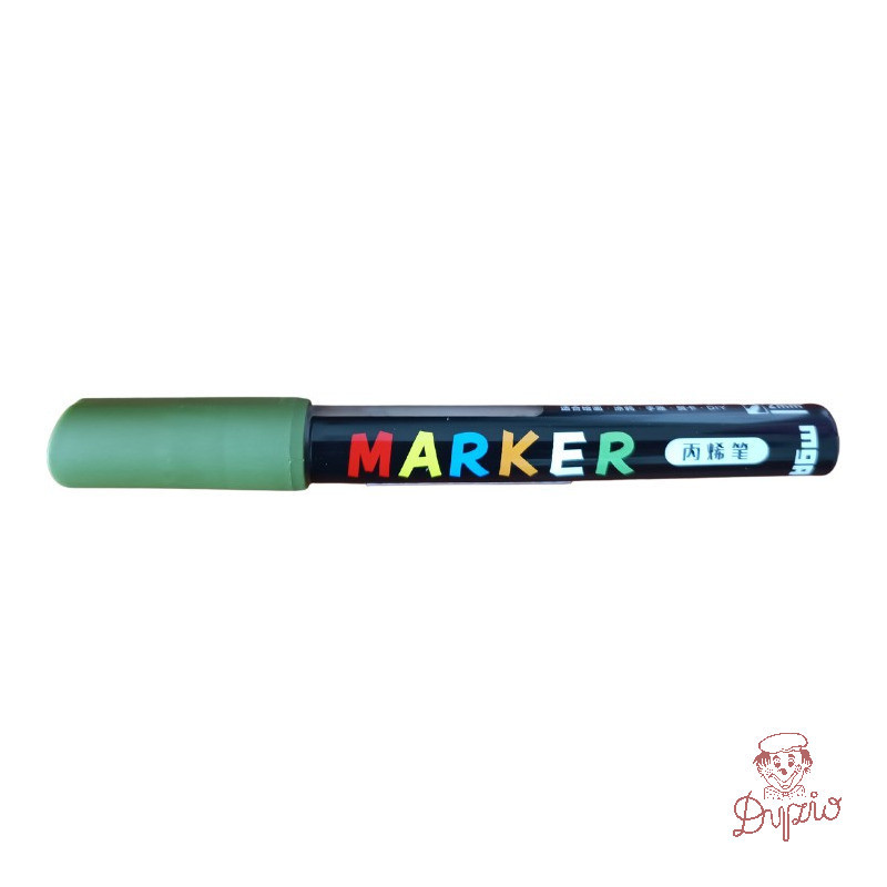 Marker akrylowy 1-2 mm zielony oliwkowy MG ZPLN6570-56