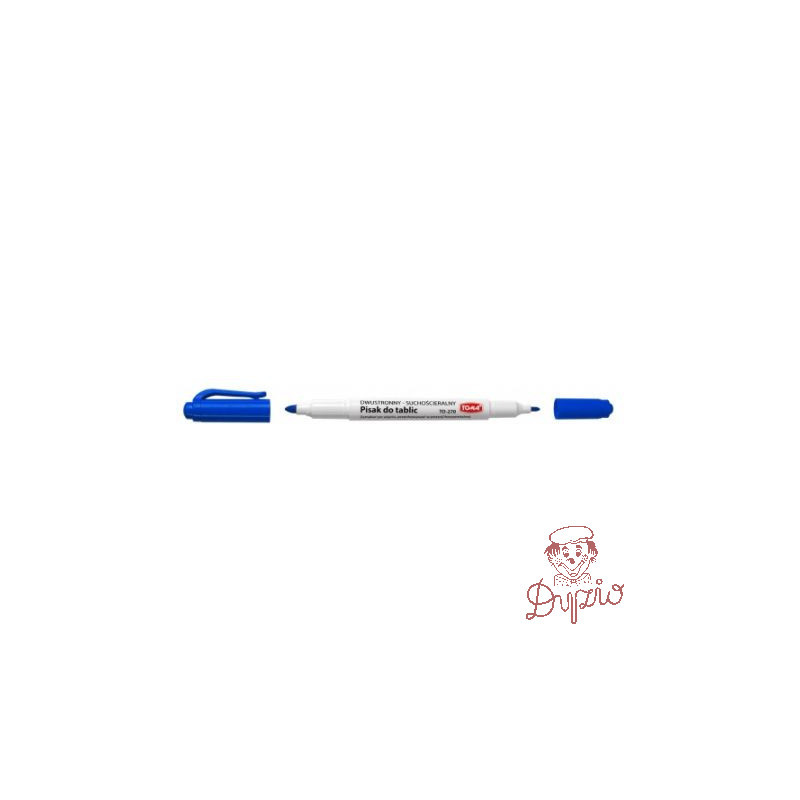 Marker dwustronny suchoscieralny TO-270 niebieski TOMA