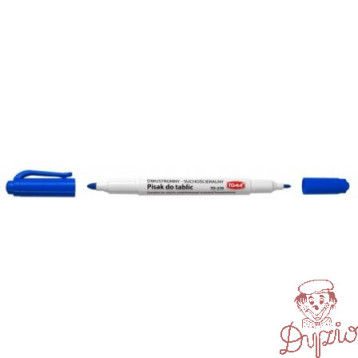 Marker dwustronny suchoscieralny TO-270 niebieski TOMA